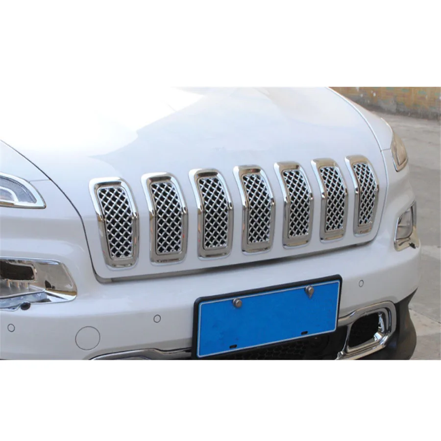 Для Jeep Cherokee 2014-2016 автомобильный передний центральный гриль сетчатая решетка сетчатая планка вставка наклейка покрытие Декор Стайлинг 7 шт ABS серебро
Для Jeep Cherokee 2014-2016 автомобильный передний центральный гриль сетчатая решетка сетчатая планка вставка наклейка покрытие Декор Стайлинг 7 шт ABS серебро