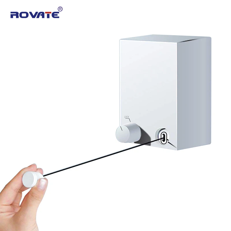 Retractable Clothesline ABS case+Aluminum Wall Mounted Dryer with Adjustable Stainless Steel Rope String Hotel Style Heavy Duty
Retractable Clothesline ABS case+Aluminum Wall Mounted Dryer with Adjustable Stainless Steel Rope String Hotel Style Heavy Duty