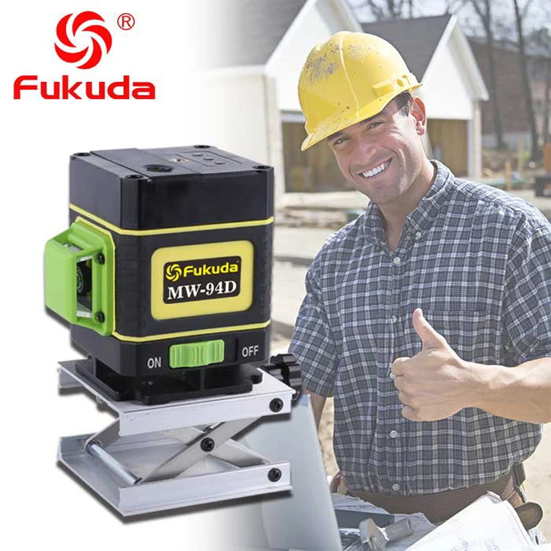 Fukuda 2019 NEW MW-94D 12 line laser level for tile laying Self-Leveling 360 Horizontal And Vertical Cross Green 3D laser level 
Fukuda 2019 NEW MW-94D 12 line laser level for tile laying Self-Leveling 360 Horizontal And Vertical Cross Green 3D laser level