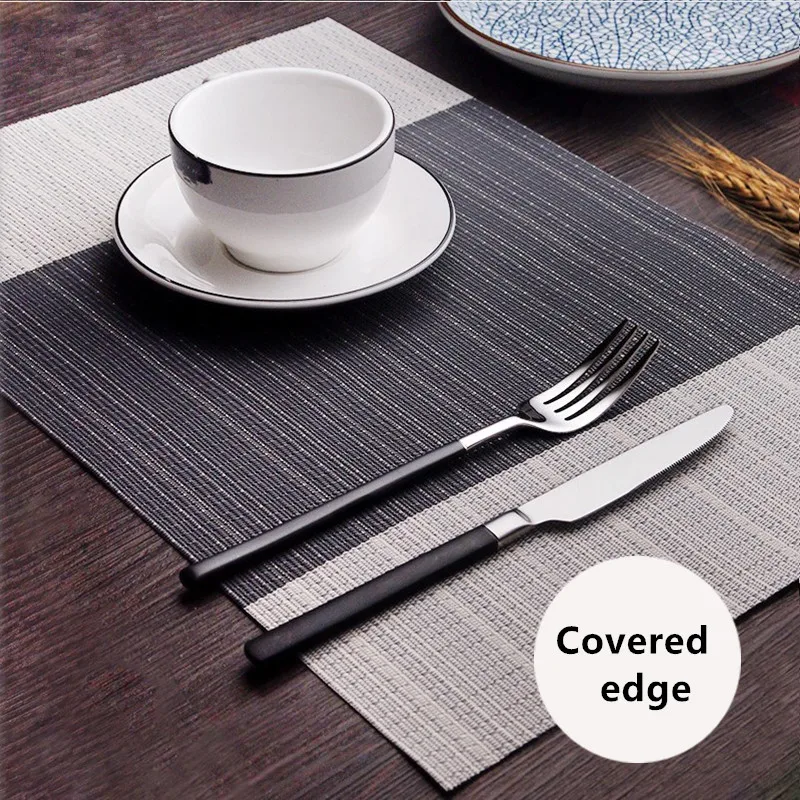 2pcs/Set High Quality Covered Edge Placemat PVC Dining Table Mat European Style Table Decoration
2pcs/Set High Quality Covered Edge Placemat PVC Dining Table Mat European Style Table Decoration
