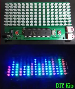DIY Kits microcontroller board Music spectrum display 8*16 mm LED Audio Level Indicator
DIY Kits microcontroller board Music spectrum display 8*16 mm LED Audio Level Indicator