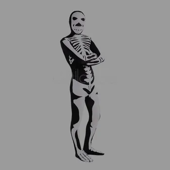 High Quality Adult/Children Halloween White Skull Costumes Mens Human Skeleton Lycra Spandex Zentai Male Costume Full Bodysuit
High Quality Adult/Children Halloween White Skull Costumes Mens Human Skeleton Lycra Spandex Zentai Male Costume Full Bodysuit