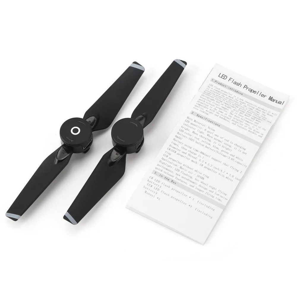 LED Flash Quick Release 4730 CW CCW Propellers Blades Props Spare Parts for DJI Spark RC Drone
LED Flash Quick Release 4730 CW CCW Propellers Blades Props Spare Parts for DJI Spark RC Drone