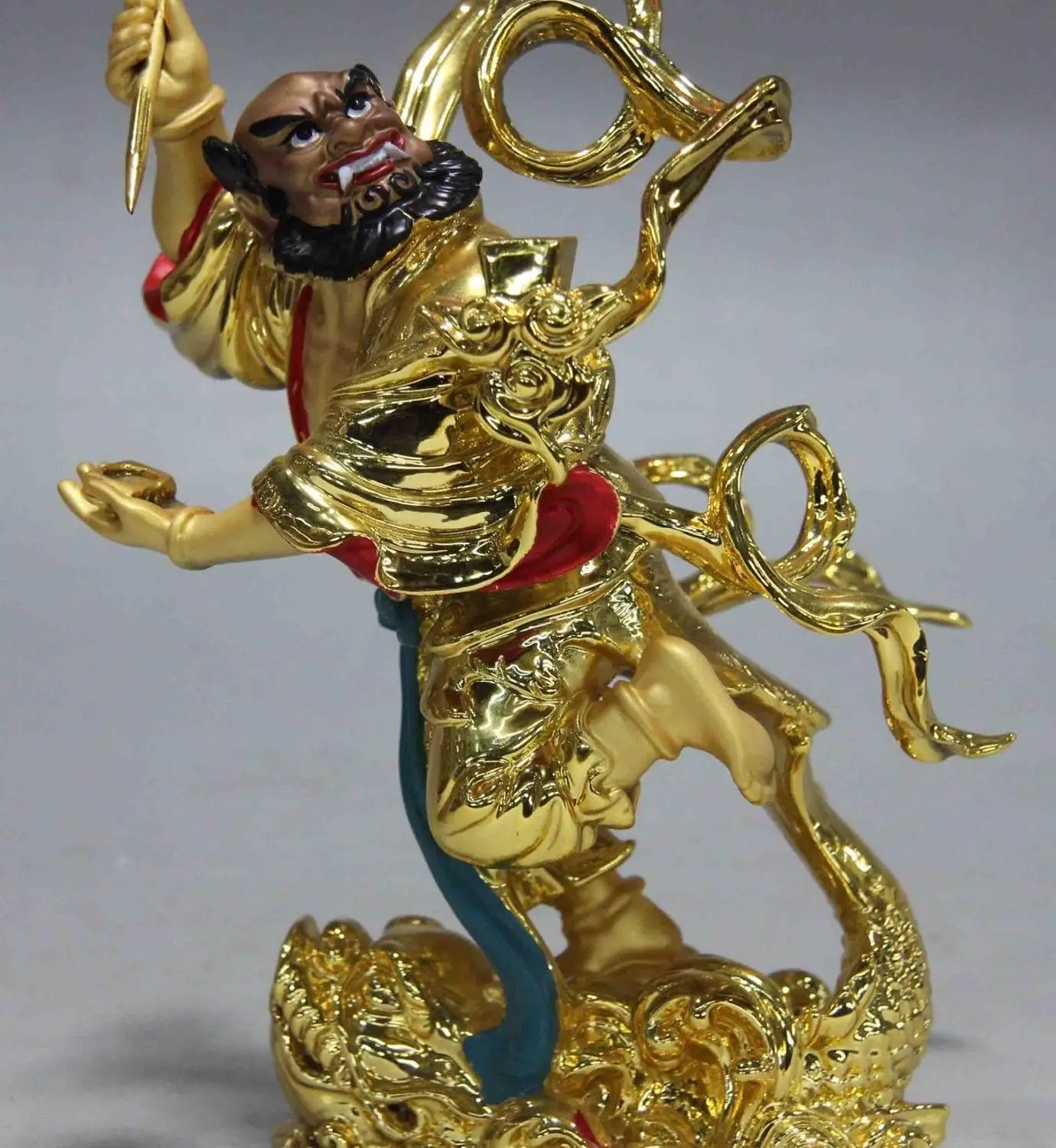 China Bronze Copper Gild fable Kui Xing Court KuiXing point bucket Buddha Statue
China Bronze Copper Gild fable Kui Xing Court KuiXing point bucket Buddha Statue