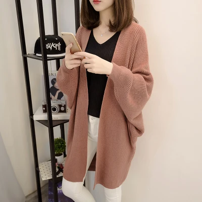 New 2019 Winter Women Sweater Cardigan Female Knitted Plus Size Poncho Coat Fashion Batwing Sleeve Loose Sweater
New 2019 Winter Women Sweater Cardigan Female Knitted Plus Size Poncho Coat Fashion Batwing Sleeve Loose Sweater