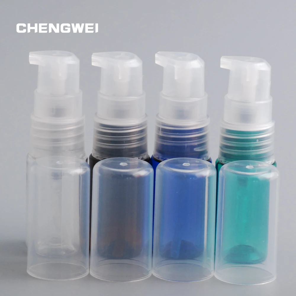 CHENGWEI 10ml Mini 4 Color PET Plastic Powder Pump Bottle Easy To Carry Cosmetic Small Container 50Pcs
CHENGWEI 10ml Mini 4 Color PET Plastic Powder Pump Bottle Easy To Carry Cosmetic Small Container 50Pcs