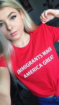 HAHAYULE Human Rights Equality Graphic Tee Casual Short Sleeves Tee IMMIGRANTS MAKE AMERICA GREAT Slogan T-Shirt
HAHAYULE Human Rights Equality Graphic Tee Casual Short Sleeves Tee IMMIGRANTS MAKE AMERICA GREAT Slogan T-Shirt