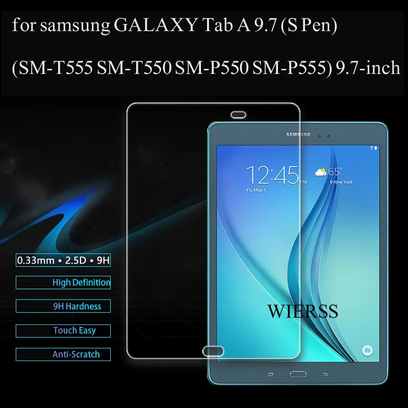 Tempered Glass Screen Protector Guard CASE Film for samsung GALAXY Tab A 9.7 T555 T550 P550 P555 9.7" Glass Film
Tempered Glass Screen Protector Guard CASE Film for samsung GALAXY Tab A 9.7 T555 T550 P550 P555 9.7" Glass Film