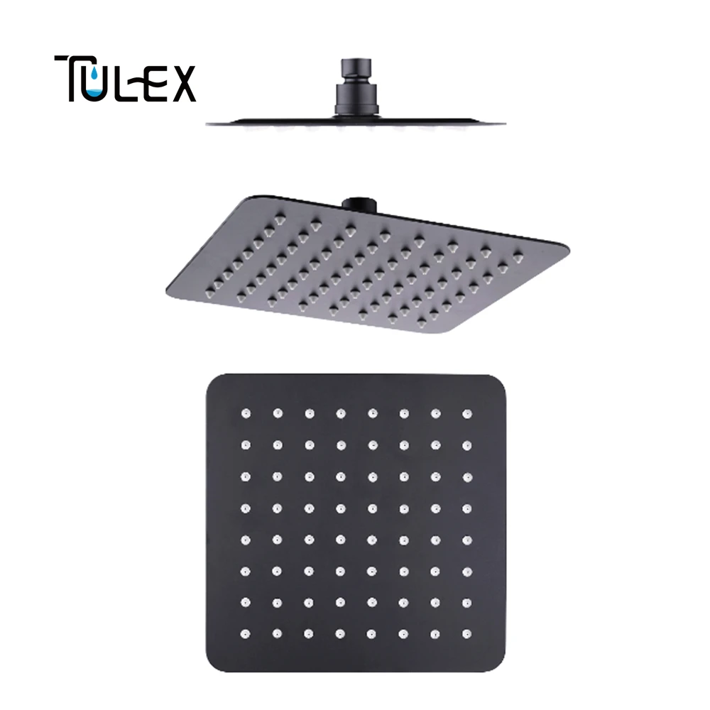 TULEX Black Rain Shower Head Square Overhead Rainfall 8" SUS 304 Rain Shower Head for Bathroom Shower Accessories for Bathroom
TULEX Black Rain Shower Head Square Overhead Rainfall 8" SUS 304 Rain Shower Head for Bathroom Shower Accessories for Bathroom