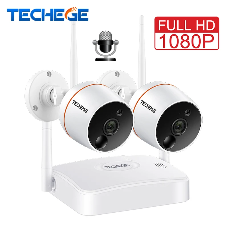 Techege 1080P CCTV Camera System WiFi NVR Kit Video Surveillance Waterproof Wireless IP Camera,PIR Function,SD Card Recording
Techege 1080P CCTV Camera System WiFi NVR Kit Video Surveillance Waterproof Wireless IP Camera,PIR Function,SD Card Recording