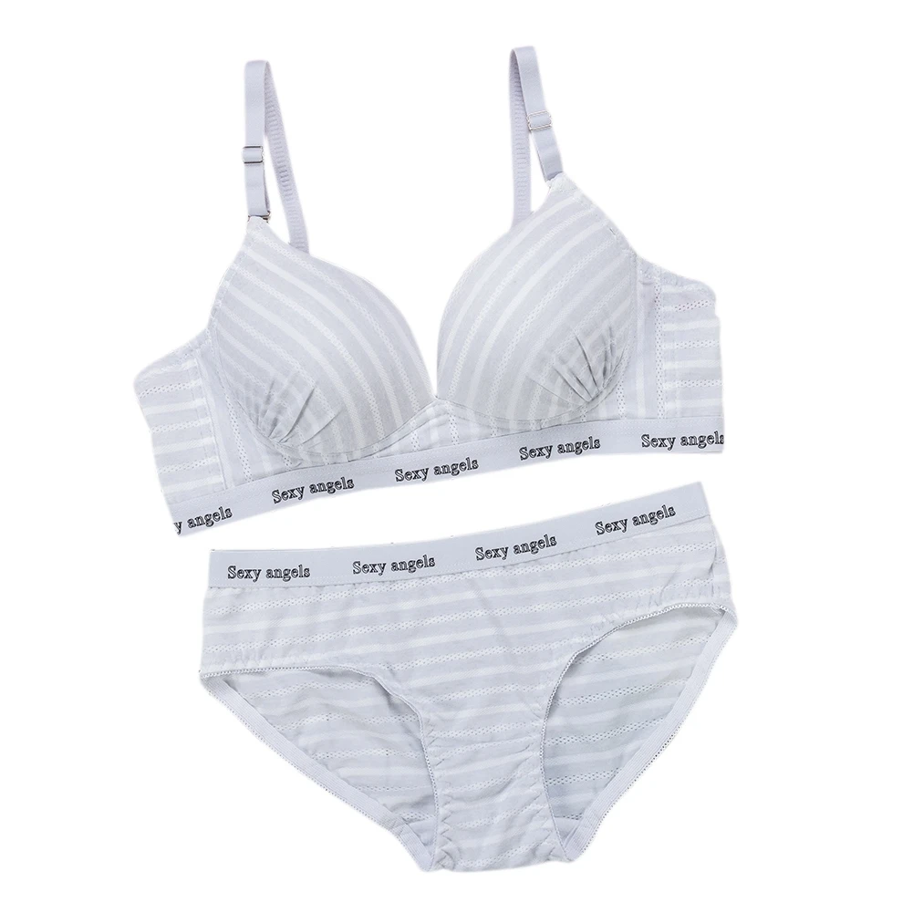 2019 Sexy Striped Bra Set Ultra Deep Rim Gather Bra Women Push Up Wirefree Underwear Briefs Sets
2019 Sexy Striped Bra Set Ultra Deep Rim Gather Bra Women Push Up Wirefree Underwear Briefs Sets
