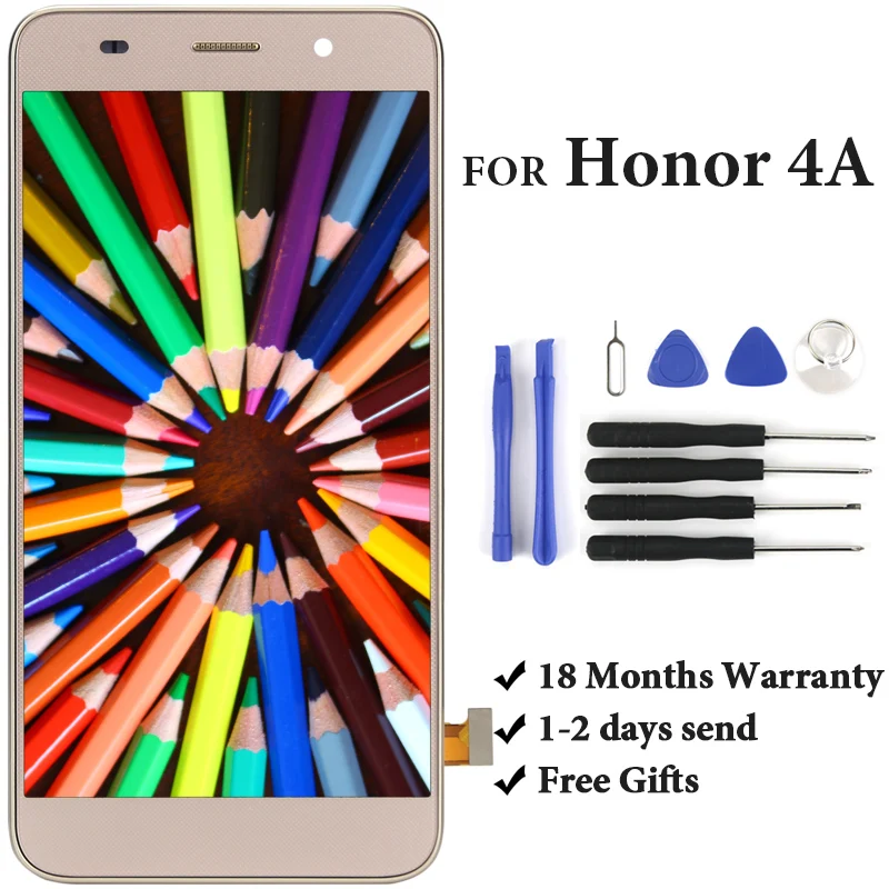 For Huawei Honor 4A LCD Touch Screen Assembly CSL-L01 SCL-L21 SCL-L04 Display Touch Screen Replacement For Huawei Honor Y6
For Huawei Honor 4A LCD Touch Screen Assembly CSL-L01 SCL-L21 SCL-L04 Display Touch Screen Replacement For Huawei Honor Y6