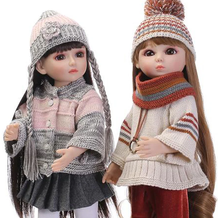 45cm jointed dolls for girls bjd dolls vinyl body blond/brown hair with crochet sweater children birthday gift bonecas reborn
45cm jointed dolls for girls bjd dolls vinyl body blond/brown hair with crochet sweater children birthday gift bonecas reborn