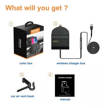 Wireless Car Charger 5W Qi Charging Vent Phone Holder Cradle Stuff Organizer Box For IPhone For Samsung For Huawei
Wireless Car Charger 5W Qi Charging Vent Phone Holder Cradle Stuff Organizer Box For IPhone For Samsung For Huawei