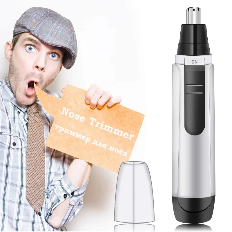 2 шт./лот триммер для волос в носу Эпилятор машинка стрижки носа электрический