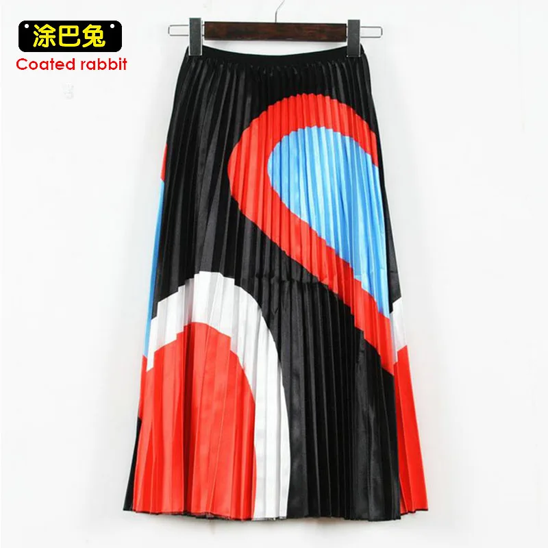 CR Spring Summer Women Stitching Color Skirts A-line Mid-Calf Skirts High Street European Style High Quality Skirts
CR Spring Summer Women Stitching Color Skirts A-line Mid-Calf Skirts High Street European Style High Quality Skirts