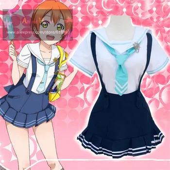Hot love live Hoshizora Rin cosplay costume Lovely cos navy girls clothing summer anime student dress
Hot love live Hoshizora Rin cosplay costume Lovely cos navy girls clothing summer anime student dress