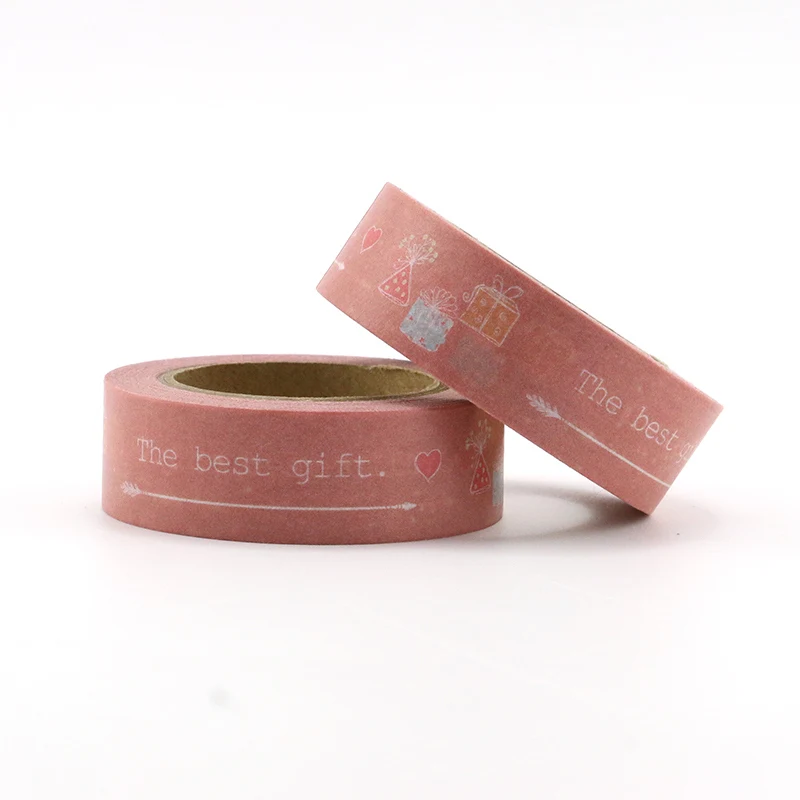 1X "The best gift "Words Washi Tape 1.5*10meter Kawaii Scrapbooking Tools Masking Tape Christmas Photo Album Diy Decorative Tape
1X "The best gift "Words Washi Tape 1.5*10meter Kawaii Scrapbooking Tools Masking Tape Christmas Photo Album Diy Decorative Tape