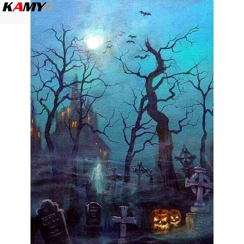 Diamond Embroidery Halloween DIY Diamond Painting Cartoon Full Square Drill Picture Of Rhinestone Cemetery Decoration XY1
Diamond Embroidery Halloween DIY Diamond Painting Cartoon Full Square Drill Picture Of Rhinestone Cemetery Decoration XY1