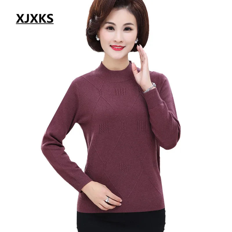 XJXKS 2018 autumn winter season new women's turtleneck sweater loose plus size comfortable cashmere sweater pullover women
XJXKS 2018 autumn winter season new women's turtleneck sweater loose plus size comfortable cashmere sweater pullover women