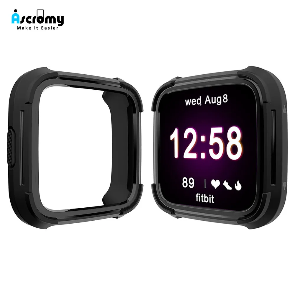Ascromy Screen Protector Case For Fitbit Versa Lite Watch Silicone ShockProof Bumper Cover Case for FitbitVersa Watch Accessorie
Ascromy Screen Protector Case For Fitbit Versa Lite Watch Silicone ShockProof Bumper Cover Case for FitbitVersa Watch Accessorie