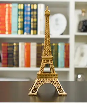18cm Paris golden nouveau riche model of the Eiffel Tower Sculpture Model Brass Puzzle Jigsaw Eiffel Tower DIY Toy Gift
18cm Paris golden nouveau riche model of the Eiffel Tower Sculpture Model Brass Puzzle Jigsaw Eiffel Tower DIY Toy Gift