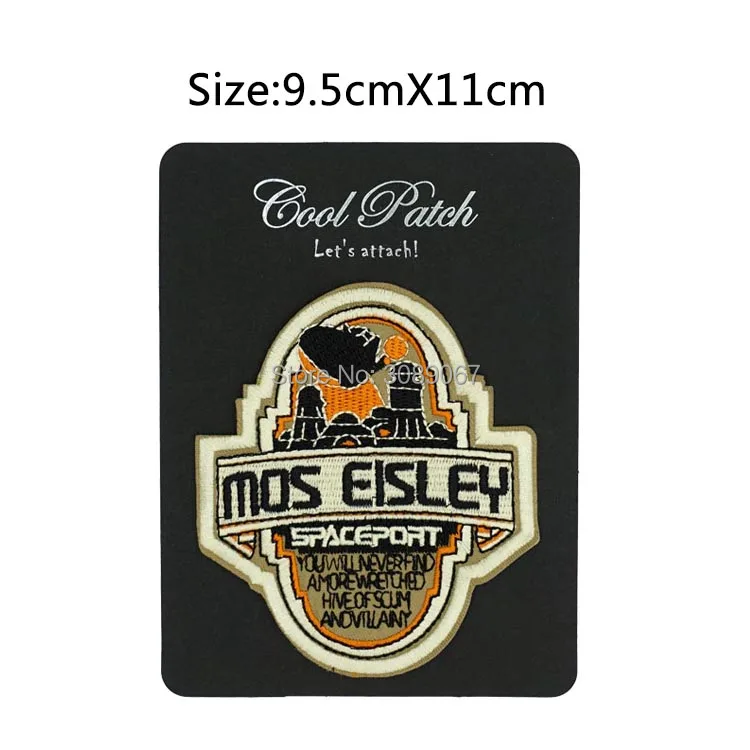 4.5" Star Wars Celebration 6 Mos Eisley Spaceport Embroidered Patch Uniform Movie Iron On Patch Custome TRANSFER MOTIF APPLIQUE
4.5" Star Wars Celebration 6 Mos Eisley Spaceport Embroidered Patch Uniform Movie Iron On Patch Custome TRANSFER MOTIF APPLIQUE