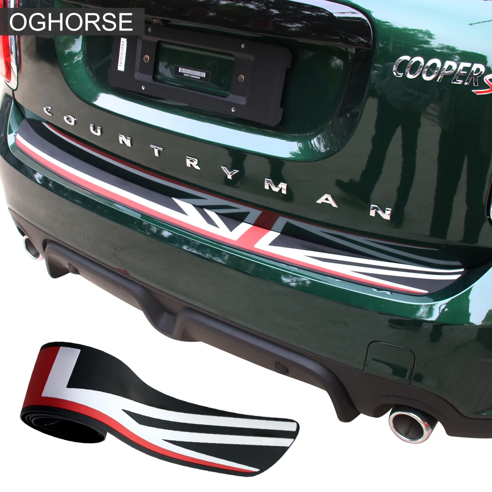 Union Jack Rear Bumper Rubber Edge Protection Trunk Guard Plate Trim Protector Stickers For MINI Cooper S Countryman F60 2017-
Union Jack Rear Bumper Rubber Edge Protection Trunk Guard Plate Trim Protector Stickers For MINI Cooper S Countryman F60 2017-
