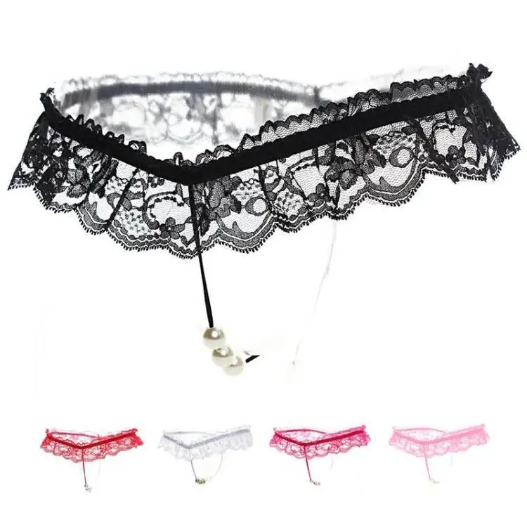 Women Pearl Sexy Thong Lace Massage G String Transparent Panties Ladies Underwear Temptation
Women Pearl Sexy Thong Lace Massage G String Transparent Panties Ladies Underwear Temptation