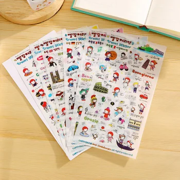 6 pcs/lot Travel diary cute girl paper sticker diy decoration sticker for album scrapbooking kawaii stationery post
6 pcs/lot Travel diary cute girl paper sticker diy decoration sticker for album scrapbooking kawaii stationery post