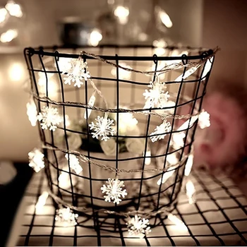IVYSHION Snowflake Light String New Year Fairy Lights 1-10M Battery LED String Lights Snow Christmas Tree Decoration Home Party
IVYSHION Snowflake Light String New Year Fairy Lights 1-10M Battery LED String Lights Snow Christmas Tree Decoration Home Party