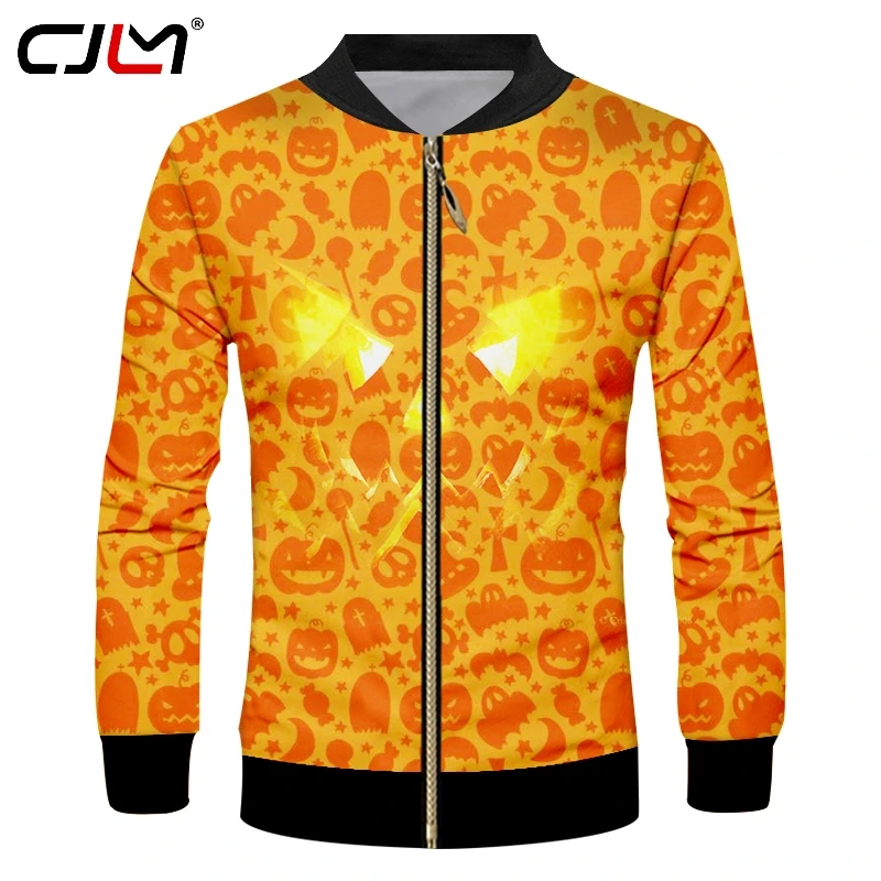 CJLM Men's Casual Zipper Coat 3D Printed Pumpkin Sweatshirt Halloween Ghost Skulls Hot Sale Free Shipping Man Zip Jacket
CJLM Men's Casual Zipper Coat 3D Printed Pumpkin Sweatshirt Halloween Ghost Skulls Hot Sale Free Shipping Man Zip Jacket