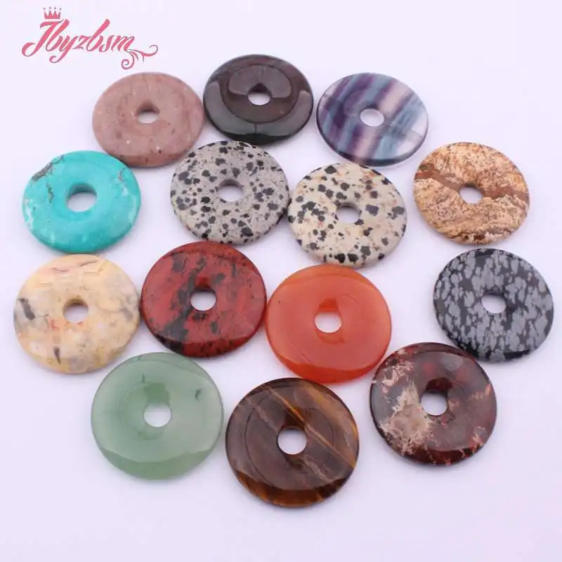 30mm Donut Round Bead Natural Stone Beads Pendant For DIY Necklace Bracelet Jewelry Making 1 Pc, Wholesale Free Shipping
30mm Donut Round Bead Natural Stone Beads Pendant For DIY Necklace Bracelet Jewelry Making 1 Pc, Wholesale Free Shipping