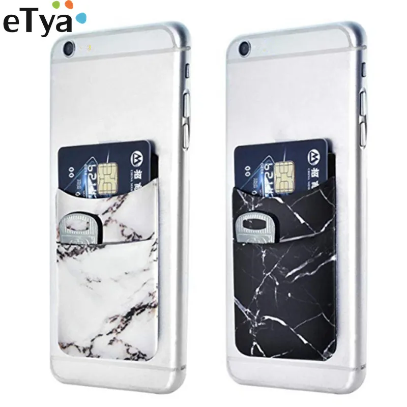 eTya Women Men Elastic Mobile Phone Card Holder Sticker Adhesive Credit Business Bus ID Card Wallet Purse Pocket Bags Pouch
eTya Women Men Elastic Mobile Phone Card Holder Sticker Adhesive Credit Business Bus ID Card Wallet Purse Pocket Bags Pouch