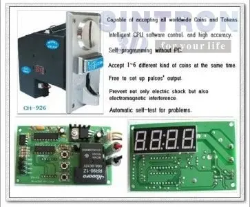 Multi Coin acceptor Selector mech CH-926 & time control timer board