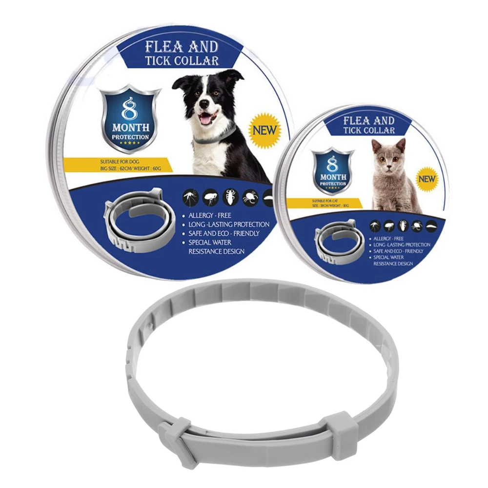 

Cats Dogs Pets Flea and Tick Collar Adjustable 6 Months Long-term Protection Pet Dog Cat Anti Flea Anti Mosquito Insect Collar