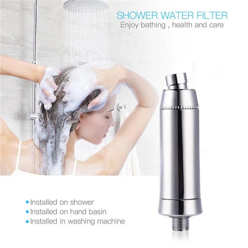 360 Degree Shower Water Purifier Activated Carbon Faucet Water Filter Kitchen Bathroom Washable Replaceable Filter Element
360 Degree Shower Water Purifier Activated Carbon Faucet Water Filter Kitchen Bathroom Washable Replaceable Filter Element