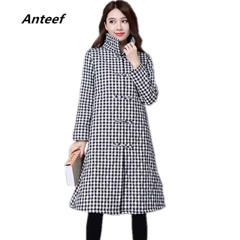 Anteef plus size black red Cotton vintage clothes casual long loose autumn Winter jacket Coat 2019 women outerwear
Anteef plus size black red Cotton vintage clothes casual long loose autumn Winter jacket Coat 2019 women outerwear