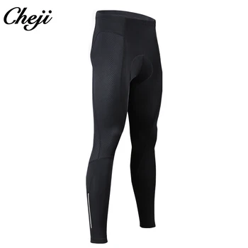 

CHEJI Cycling Long Pants Gel Padded Men Black Breathable MTB Road Bike Lycra Bicycle Tights Cycling Trousers Clothing