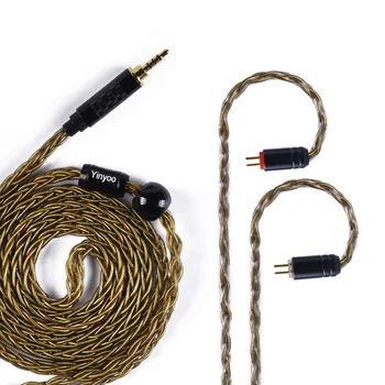 AK Yinyoo 8 core Pure Copper Silver plated 3.5/4.4/2.5mm Balanced MMCX/2Pin Connector Earphone Cable ZS10 PRO TRN X6 C12 C10 ZSX
AK Yinyoo 8 core Pure Copper Silver plated 3.5/4.4/2.5mm Balanced MMCX/2Pin Connector Earphone Cable ZS10 PRO TRN X6 C12 C10 ZSX