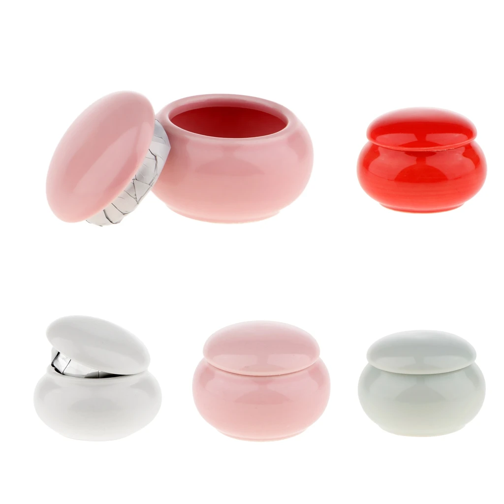 Portable 12G/12ML Ceramics Cosmetic Container Jars for Creams, Liquid, Essential Oil, Balm and Powder Makeup Product Samples Portable 12G/12ML Ceramics Cosmetic Container Jars for Creams, Liquid, Essential Oil, Balm and Powder Makeup Product Samples