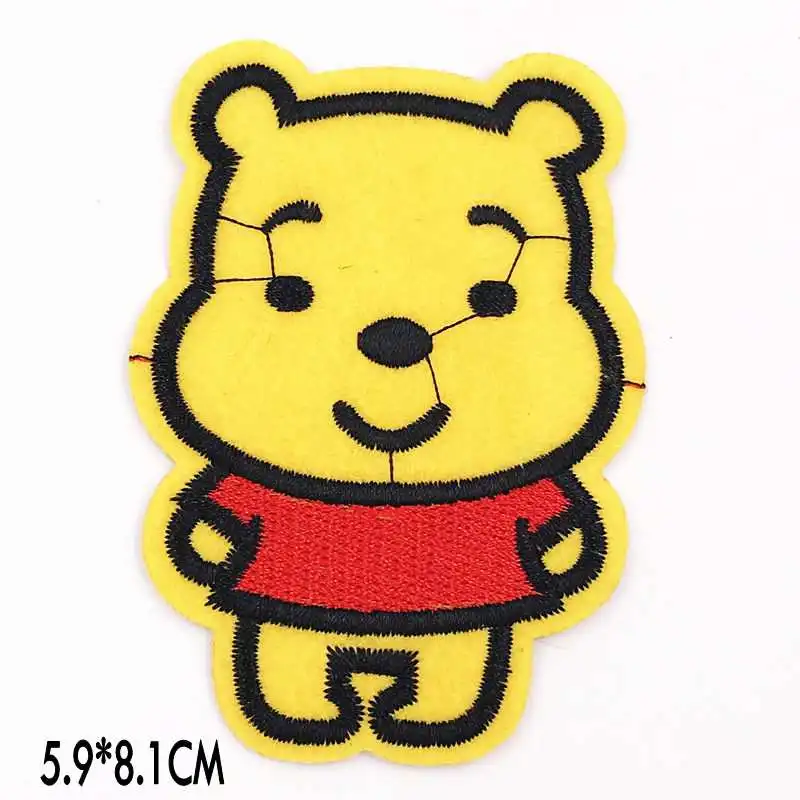 1pcs lovely bear Iron on Embroidered Clothes cartoon Patch diy badges repair holes applique accessories fill clothing |
