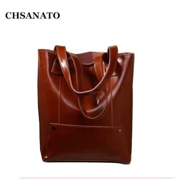 CHSANATO Women Tote Bag Casual Hand Bags Big Capacity Woman Shoulder Bag Large Ladies Shopping Bags Oil Wax Cow Leather Purses
CHSANATO Women Tote Bag Casual Hand Bags Big Capacity Woman Shoulder Bag Large Ladies Shopping Bags Oil Wax Cow Leather Purses