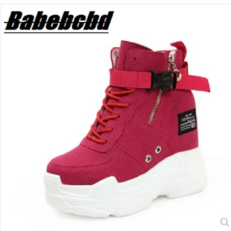 Autumn winter Women Ankle Boots Platforms Shoes Woman 11CM High Heels Inside Height Increasing Faux Suede Boots Sneakers
Autumn winter Women Ankle Boots Platforms Shoes Woman 11CM High Heels Inside Height Increasing Faux Suede Boots Sneakers
