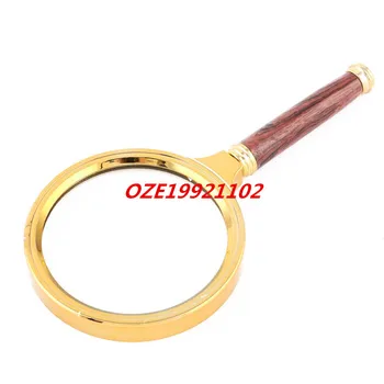 1 Pcs Optical Lens Rosewood Handle 4X Magnifying Glass Magnifier Gold Tone
1 Pcs Optical Lens Rosewood Handle 4X Magnifying Glass Magnifier Gold Tone