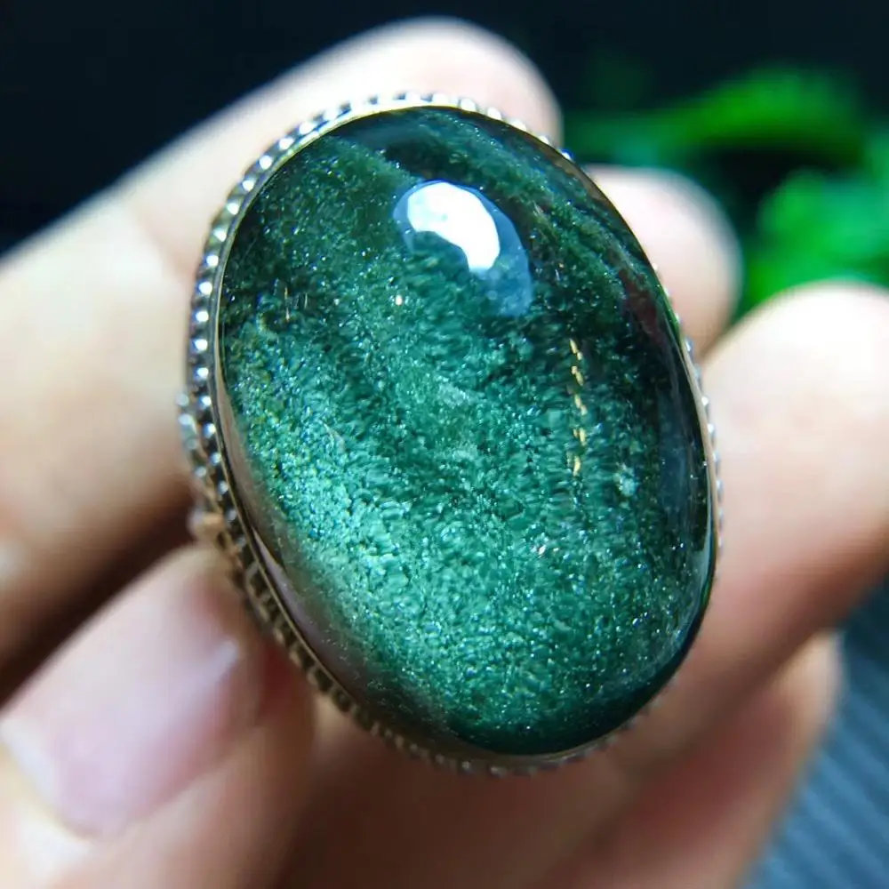 Natural Green Phantom Ring Jewelry For Women Men Party Gift 24.5x17.2mm Beads Gemstone 925 Silver Fashion Adjustable Ring AAAAA
Natural Green Phantom Ring Jewelry For Women Men Party Gift 24.5x17.2mm Beads Gemstone 925 Silver Fashion Adjustable Ring AAAAA