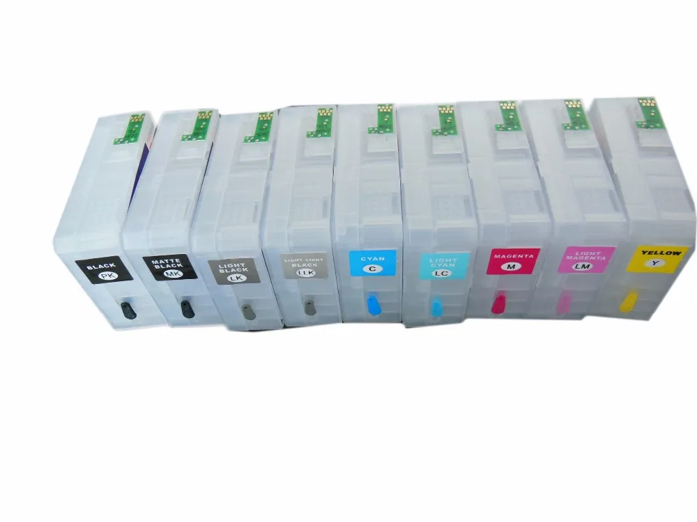 Free shhipping refillable ink cartridge with auto reset chip for Epson 3800 printer; 9pcs/set
Free shhipping refillable ink cartridge with auto reset chip for Epson 3800 printer; 9pcs/set