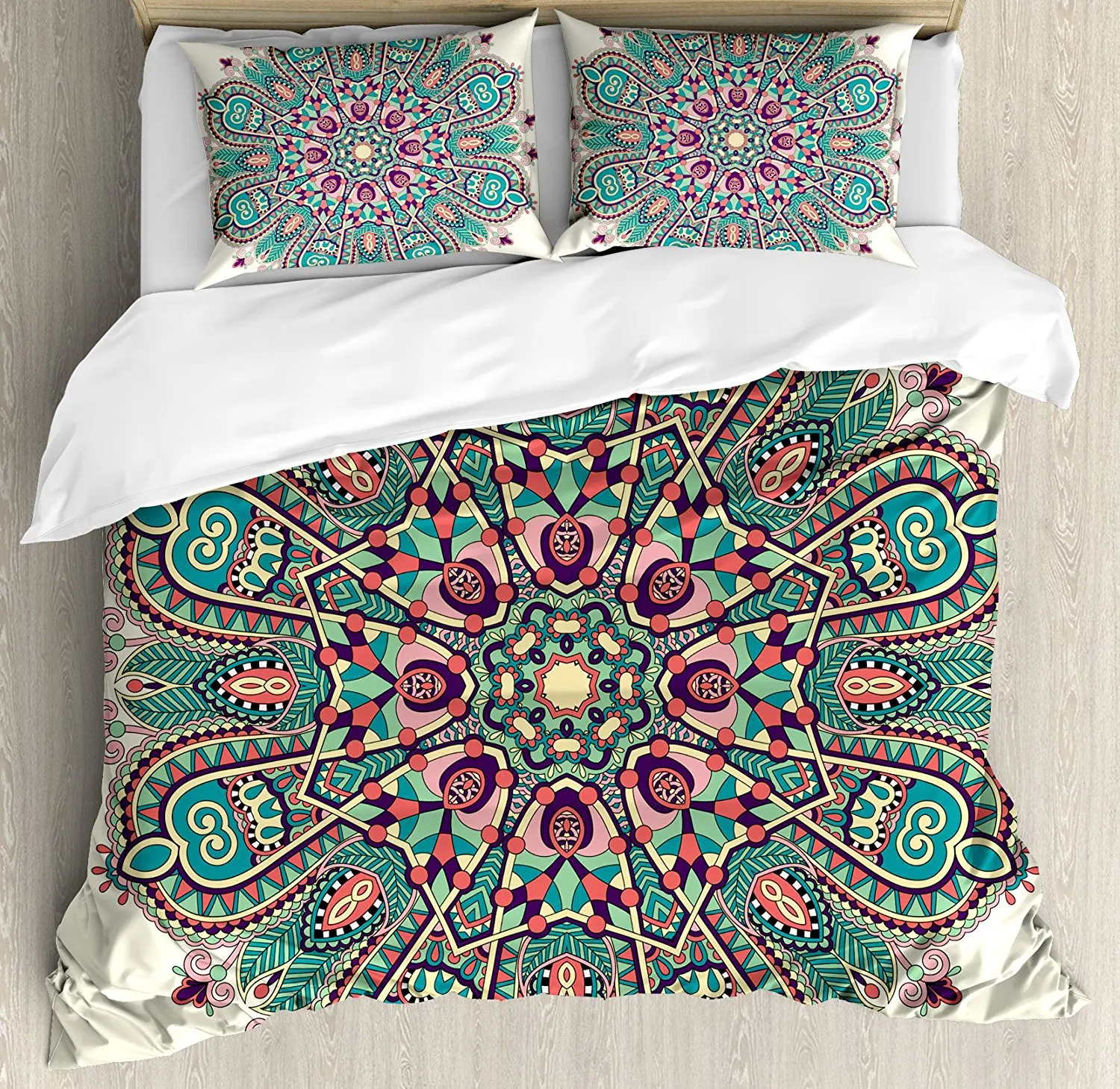 Marble Duvet Cover Set Queen Size Decorative 3 Pieces Bedding Set