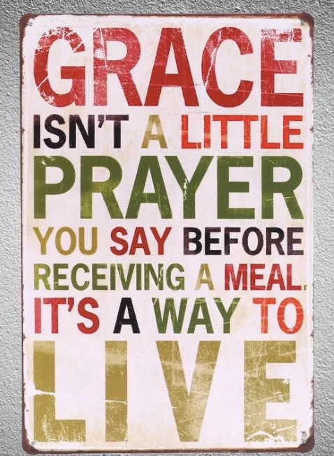 1 pc English Quotes Grace prayer before meal live saying Tin Plate Sign wall plaques Man cave vintage Dropshipping metal Poster
1 pc English Quotes Grace prayer before meal live saying Tin Plate Sign wall plaques Man cave vintage Dropshipping metal Poster
