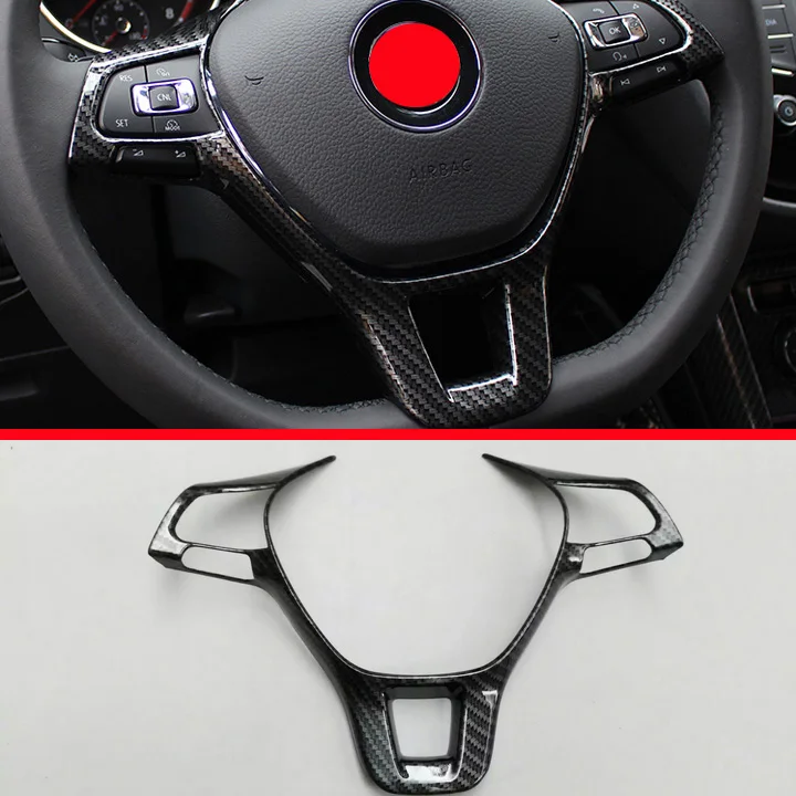 Carbon fiber Style Steering Wheel trim For Volkswagen VW TIGUAN L 2017 2018 Car Accessories Stickers
Carbon fiber Style Steering Wheel trim For Volkswagen VW TIGUAN L 2017 2018 Car Accessories Stickers